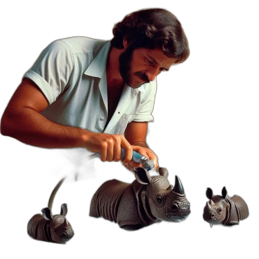 animal, staff, photorealistic, concept art, 3d render, oil painting, individual, sprays transparent PNG cut-out