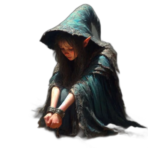 staff, dress, weapon, jewelry, concept art, fantasy art, photorealistic, oil painting transparent PNG cut-out