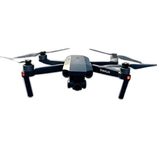 robot, animal, weapon, 3d render, black, drone, four, propellers transparent PNG cut-out