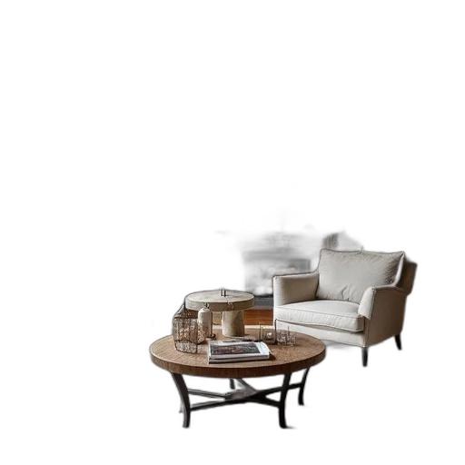 furniture, 3d render, concept art, photorealistic transparent PNG cut-out