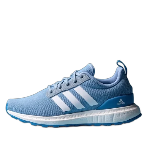 shoes, 3d render, vaporwave, photorealistic, blue, pastel, gaze, trainers transparent PNG cut-out