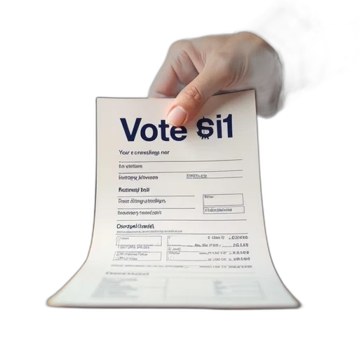 3d render, voting, campaign, postal transparent PNG cut-out