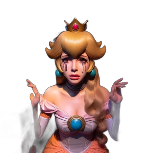 crown, dress, mask, hat, concept art, 3d render, pixel art, fantasy art transparent PNG cut-out