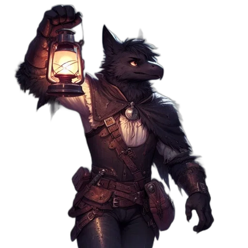 staff, mask, weapon, jacket, concept art, fantasy art, pixel art, comic book art transparent PNG cut-out