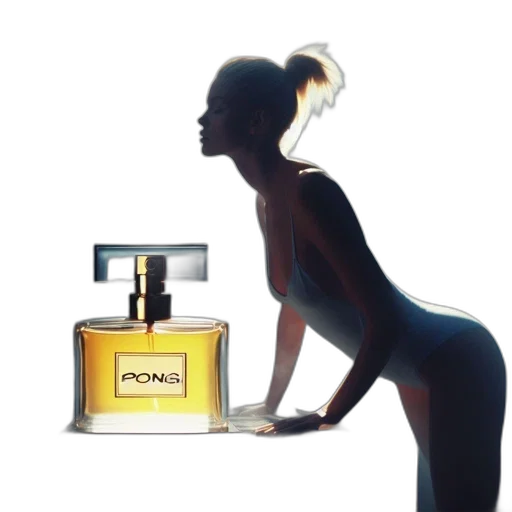 dress, bottle, photorealistic, concept art, night, elegant, woman, stands transparent PNG cut-out