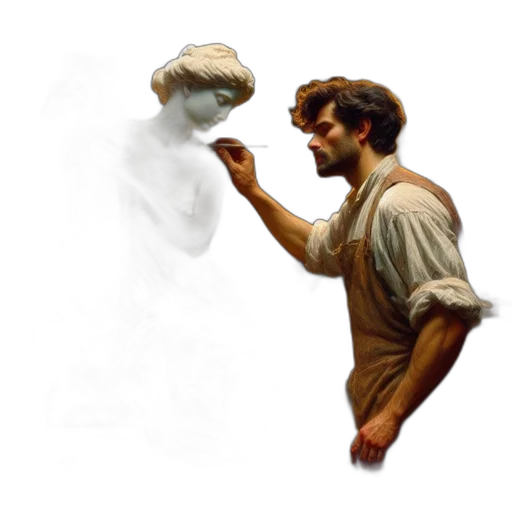 hat, mask, staff, face, concept art, oil painting, photorealistic, pixel art transparent PNG cut-out