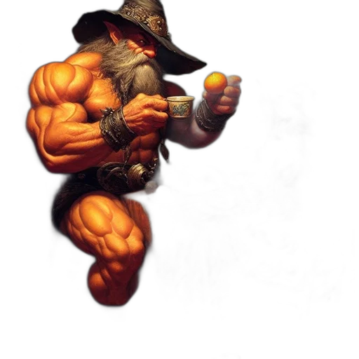 weapon, staff, hat, concept art, fantasy art, pixel art, comic book art, quaint transparent PNG cut-out