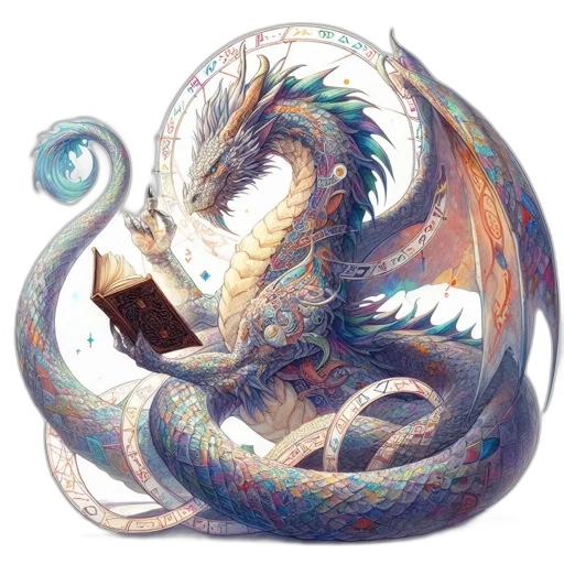 dragon, creature, face, mask, fantasy art, concept art, pixel art, watercolor transparent PNG cut-out