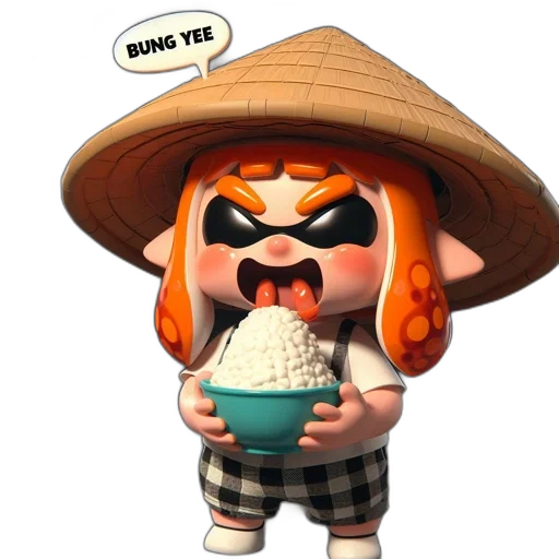 food, hat, mask, weapon, 3d render, concept art, pixel art, monochrome transparent PNG cut-out