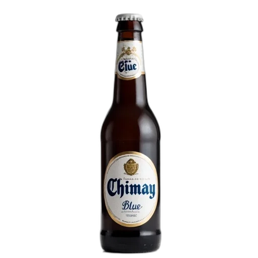 bottle, crown, food, 3d render, photorealistic, chimay, blue, beer transparent PNG cut-out