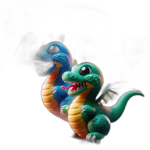 dragon, creature, staff, concept art, fantasy art, 3d render, photorealistic, vibrant transparent PNG cut-out