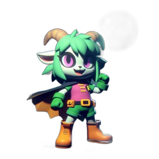 weapon, staff, animal, mask, pixel art, 3d render, concept art, fantasy art transparent PNG cut-out