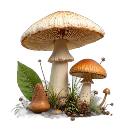 umbrella, crown, hat, food, 3d render, photorealistic, concept art, fantasy art transparent PNG cut-out