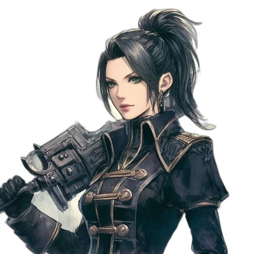 staff, weapon, face, fantasy art, concept art, pixel art, anime, dark transparent PNG cut-out