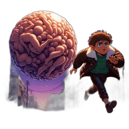 concept art, pixel art, comic book art, cartoon, nocturnal, scene, shows, levitating transparent PNG cut-out