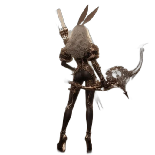 creature, staff, animal, weapon, concept art, 3d render, fantasy art, pixel art transparent PNG cut-out