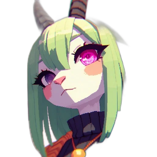 staff, dragon, mask, creature, pixel art, anime, fantasy art, cartoon transparent PNG cut-out