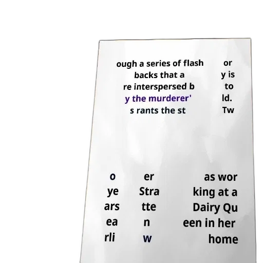 poster, text, about, series, flashbacks, interspersed, murderer, rants transparent PNG cut-out