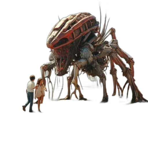 creature, robot, animal, dragon, concept art, 3d render, fantasy art, pixel art transparent PNG cut-out