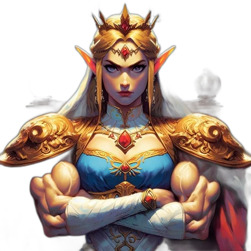 crown, jewelry, staff, face, fantasy art, concept art, comic book art, pixel art transparent PNG cut-out