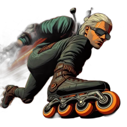 weapon, concept art, comic book art, fantasy art, pixel art, older, man, futuristic transparent PNG cut-out