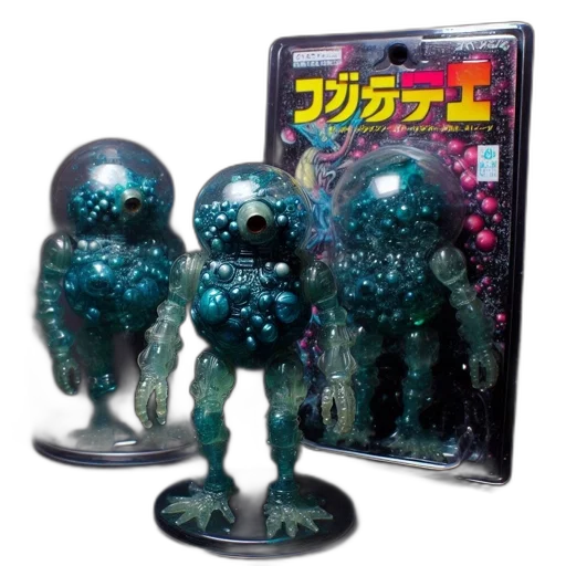 robot, concept art, 3d render, vaporwave, outer space, underwater, three, transparent transparent PNG cut-out