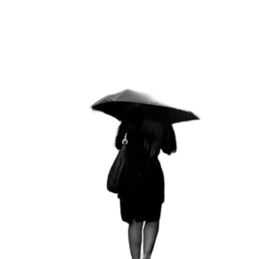 umbrella, dress, hat, staff transparent PNG cut-out