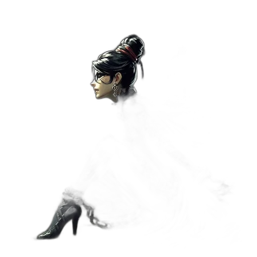 dress, robot, crown, shoes, concept art, photorealistic, fantasy art, 3d render transparent PNG cut-out