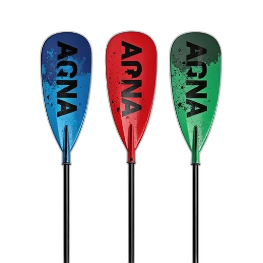 umbrella, set, three, colorful, paddles, word, aqua, blades transparent PNG cut-out