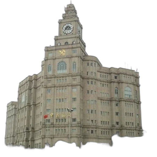 building, staff, 3d render, photorealistic, concept art, city street, grand, multi-story transparent PNG cut-out