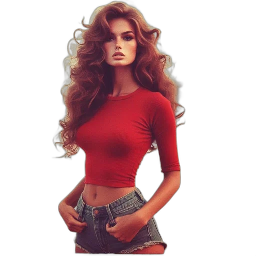 dress, hair, jewelry, photorealistic, fantasy art, pixel art, concept art, red transparent PNG cut-out