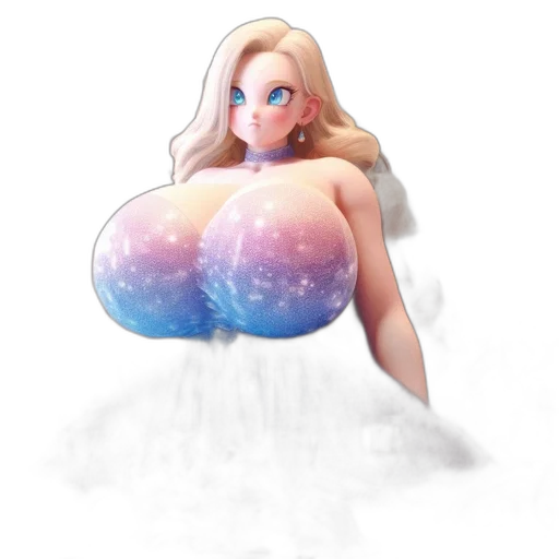 dress, robot, creature, fantasy art, concept art, 3d render, pixel art, outer space transparent PNG cut-out
