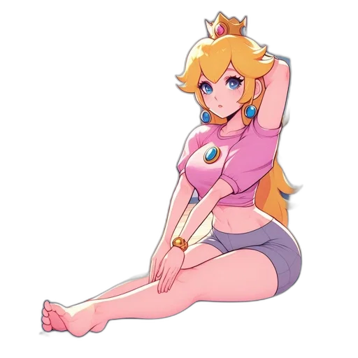 crown, dress, staff, weapon, pixel art, concept art, anime, cartoon transparent PNG cut-out