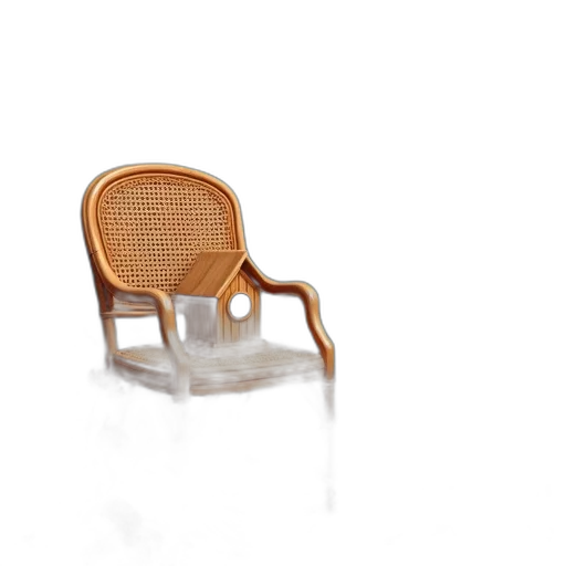 furniture, shoes, hair, crown, 3d render, photorealistic, earth tones, vibrant transparent PNG cut-out