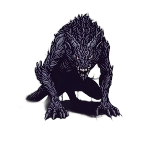 creature, dragon, animal, staff, concept art, fantasy art, pixel art, comic book art transparent PNG cut-out