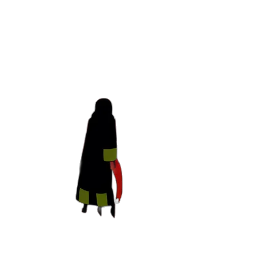 dress, staff, creature, jacket transparent PNG cut-out