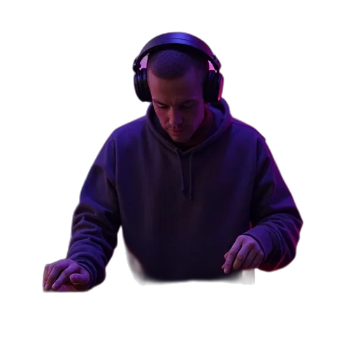 jacket, staff, face, weapon transparent PNG cut-out