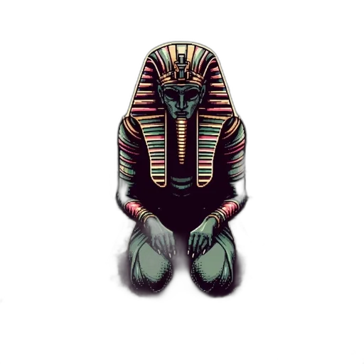 mask, robot, creature, jewelry, pixel art, concept art, fantasy art, 3d render transparent PNG cut-out