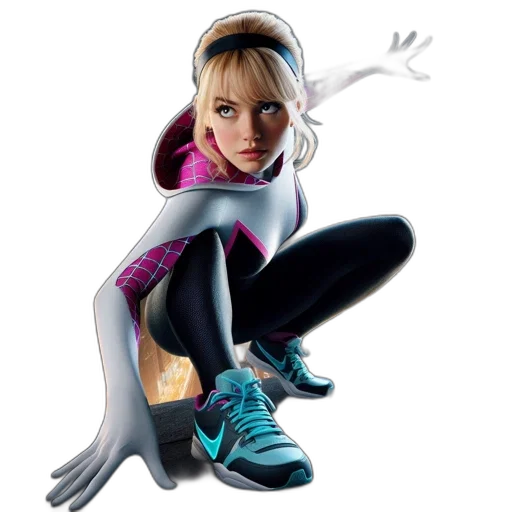 shoes, robot, jacket, concept art, comic book art, 3d render, cartoon, female transparent PNG cut-out