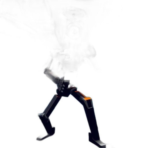 robot, staff, weapon, sword, concept art, 3d render, pixel art, cyberpunk transparent PNG cut-out