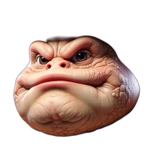 face, mask, creature, animal, 3d render, photorealistic, concept art, individual transparent PNG cut-out