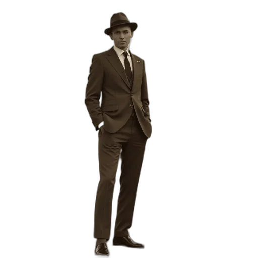 hat, staff, jacket, concept art, photorealistic, cartoon, sepia-toned, photograph transparent PNG cut-out