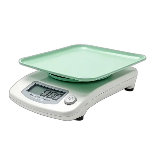 food, modern, white, digital, weighing, scale, sleek, design transparent PNG cut-out