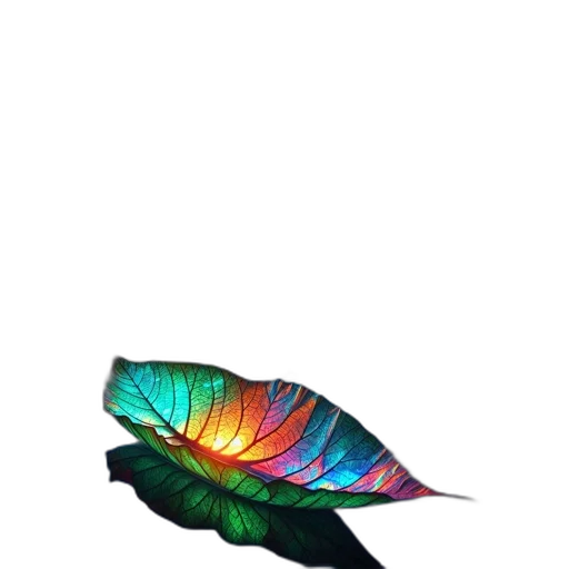 flower, umbrella, animal, hat, 3d render, concept art, vaporwave, watercolor transparent PNG cut-out