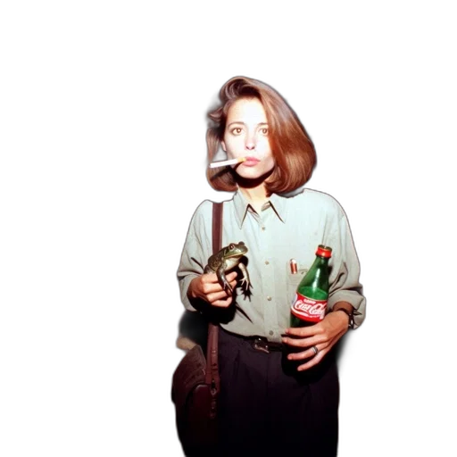 bottle, jacket, staff, dress, photorealistic, concept art, 3d render, vaporwave transparent PNG cut-out