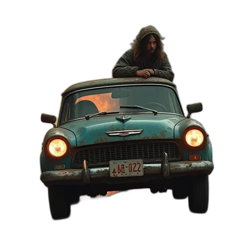 car, jacket, hat, animal transparent PNG cut-out