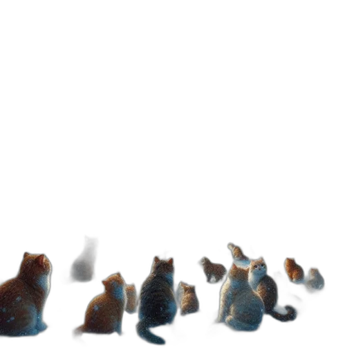 staff, animal, concept art, pixel art, watercolor, 3d render, fog, outer space transparent PNG cut-out