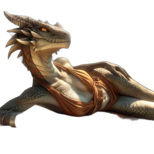 dragon, animal, creature, 3d render, concept art, fantasy art, photorealistic, golden transparent PNG cut-out