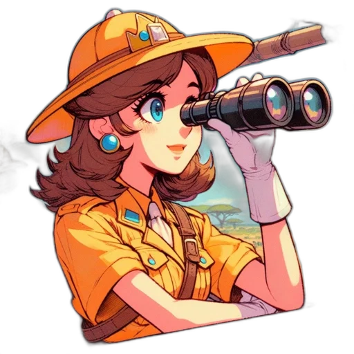 staff, weapon, hat, animal, pixel art, cartoon, anime, vaporwave transparent PNG cut-out