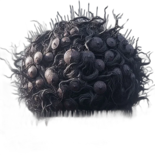 hair, crown, food, creature, 3d render, concept art, photorealistic, fantasy art transparent PNG cut-out
